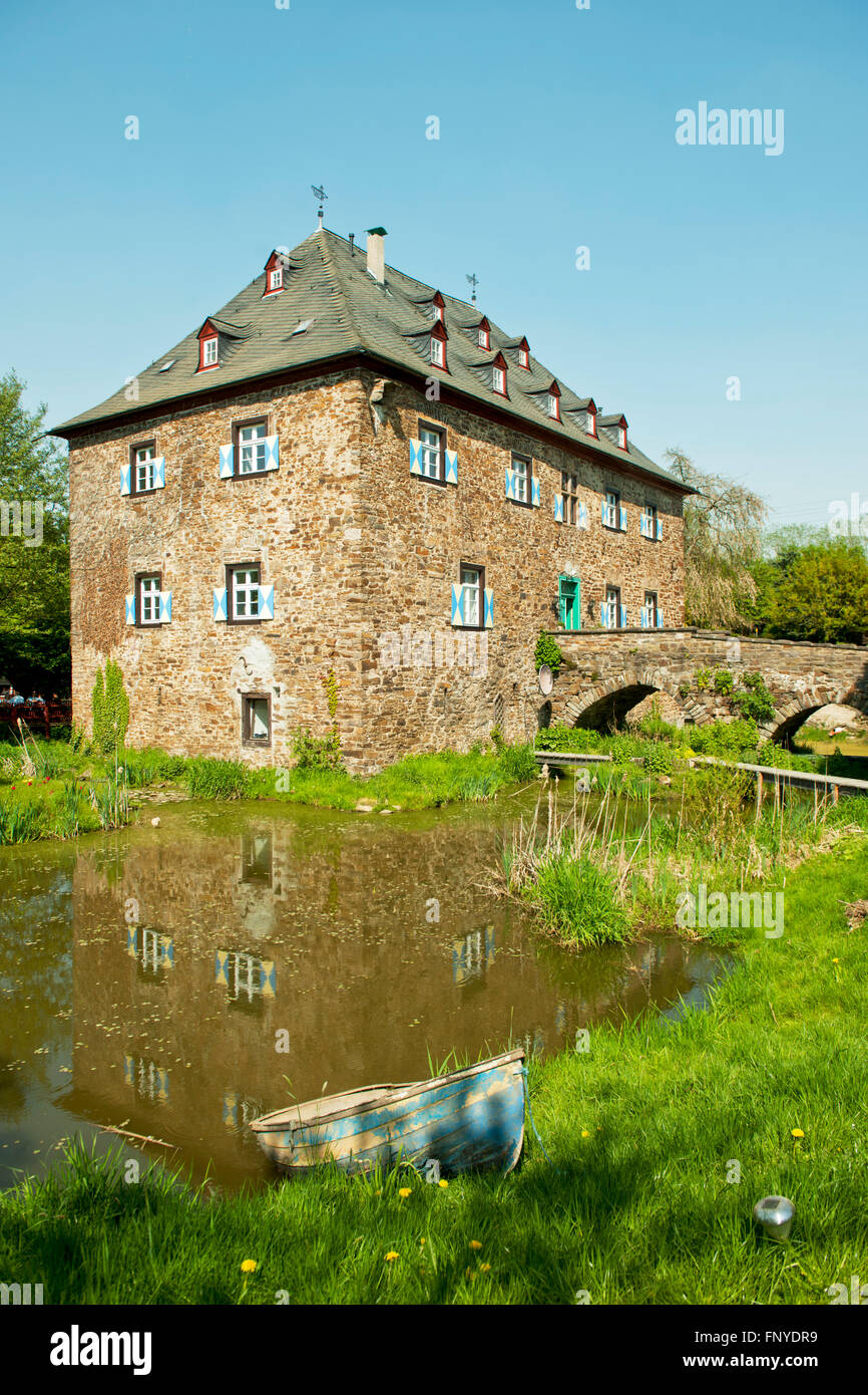 Deutschland, Nordrhein-Westfalen, Rhein-Sieg-Kreis, Windeck-Mauel, Burg Mauel, Stockfoto