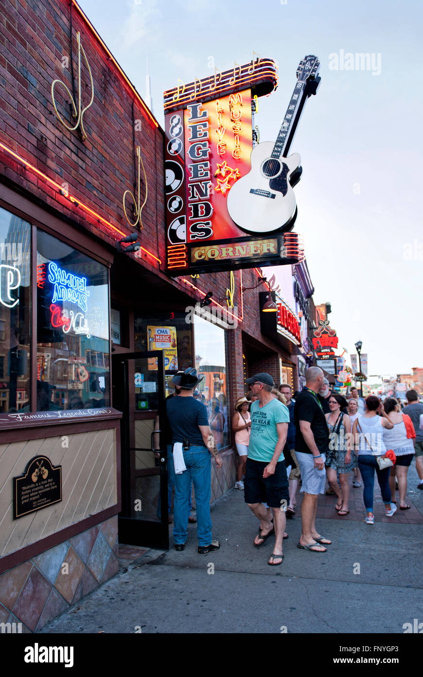 Legenden Ecke ein beliebtes Restaurant / bar in Nashville Tennessee Stockfoto