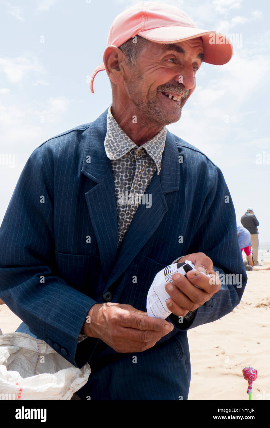 Marokko Essaouira Charakter Mann Stockfoto