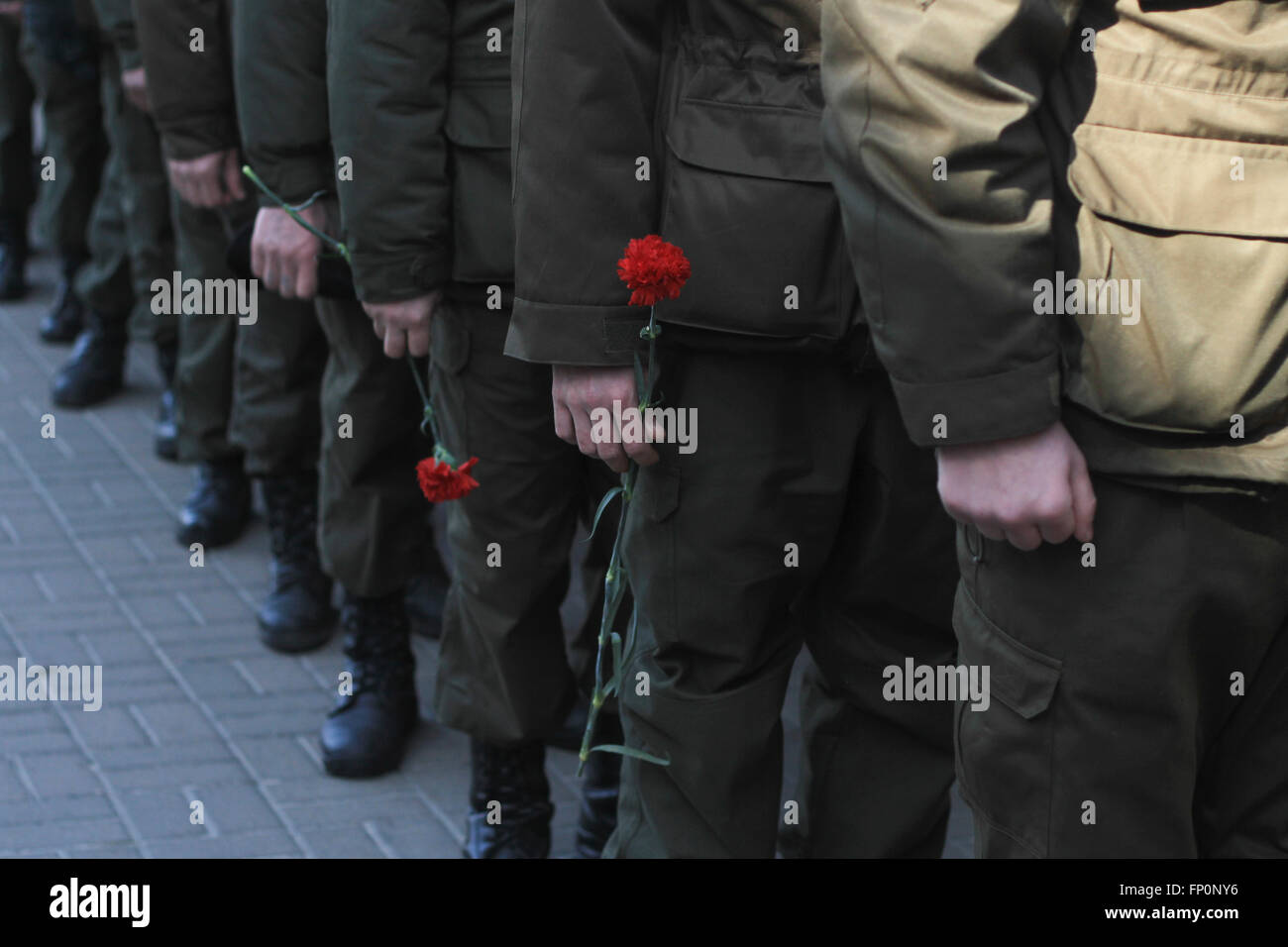Kiew, Ukraine. 16. März 2016. Die Nationalgarde feiern während ihrer zweiten Jahrestag der Gründung unter der freiwilligen S. Kolschitzky. © Nazar Furyk/Pacific Press/Alamy Live-Nachrichten Stockfoto Kiew, Ukraine. 16. März 2016. Die Nationalgarde feiern während ihrer zweiten Jahrestag der Gründung unter der freiwilligen S. Kolschitzky. © Nazar Furyk/Pacific Press/Alamy Live-Nachrichten Stockfoto