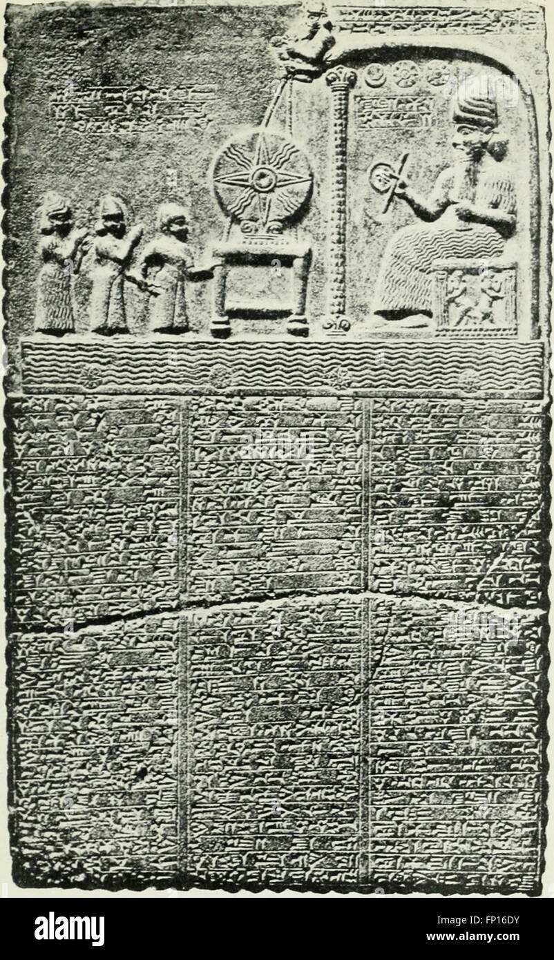 Dieser historische Bericht von 1915 beschreibt den Aufstieg und Fall des babylonischen Reiches von seiner Gründung bis zur Eroberung durch die Perser und betont seine politischen, kulturellen und militärischen Errungenschaften. Stockfoto