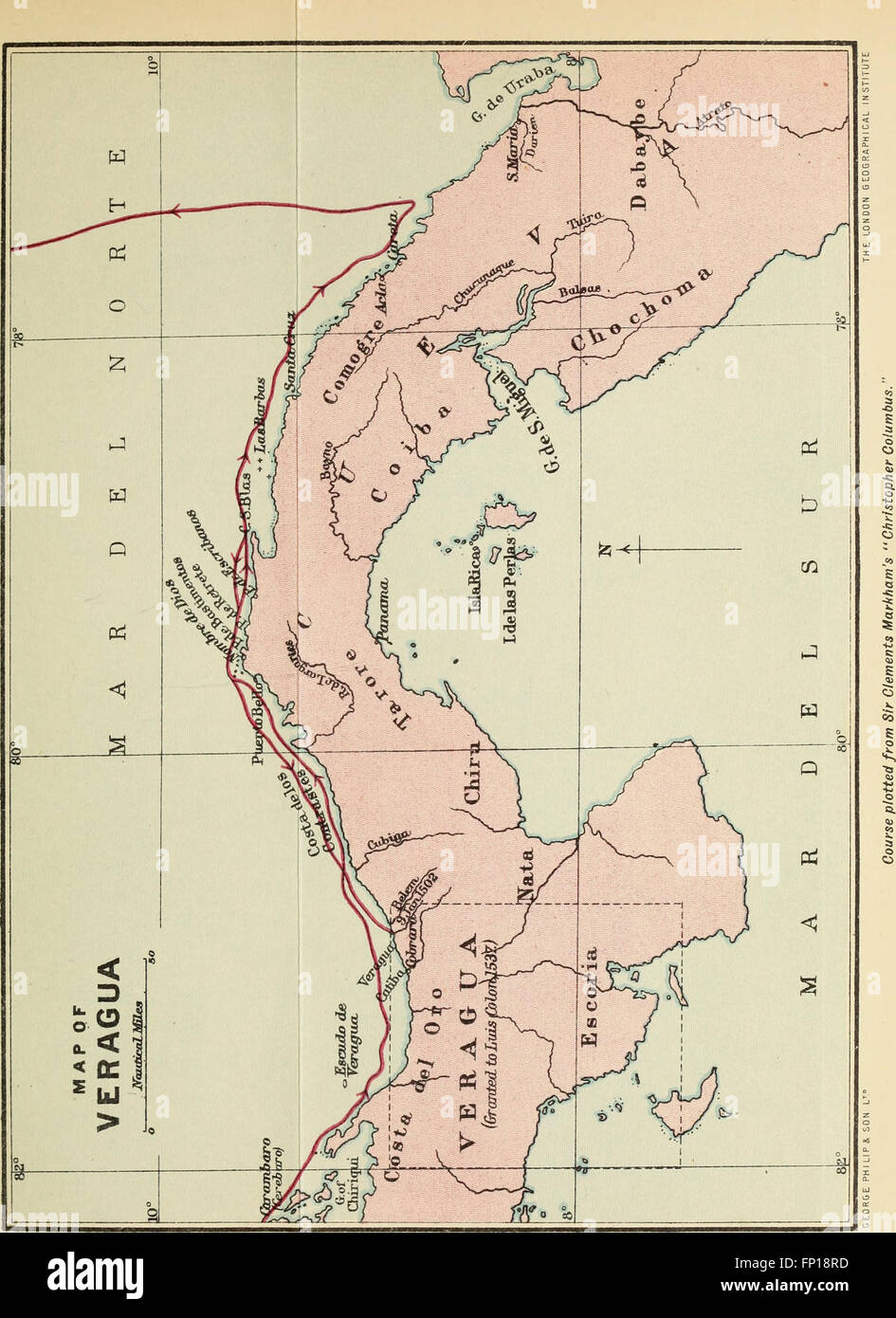 Christopher Columbus und der neuen Welt von seiner Entdeckung - eine Erzählung (1906) Stockfoto