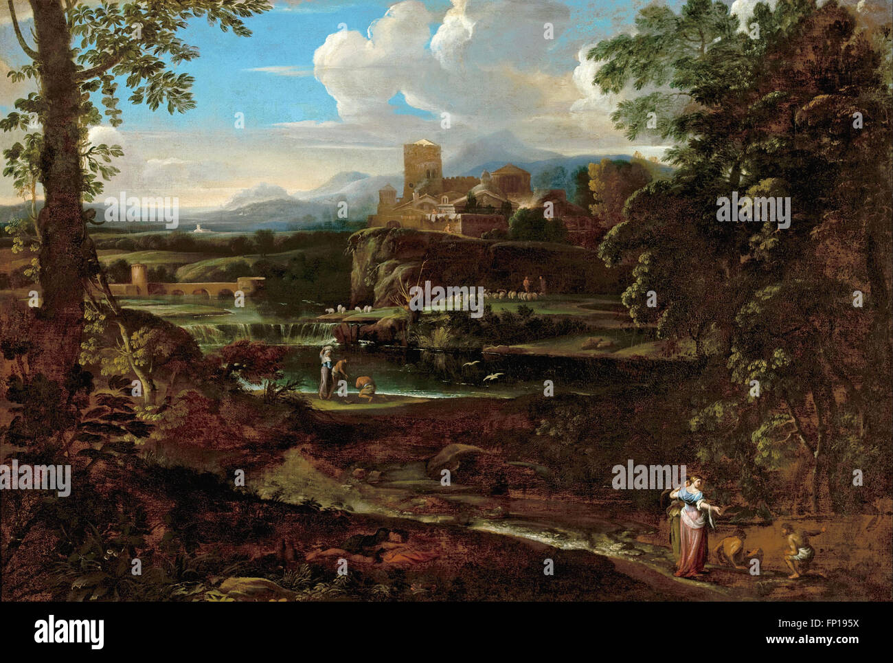 Giovanni F. Grimaldi - klassische Landschaft Stockfoto