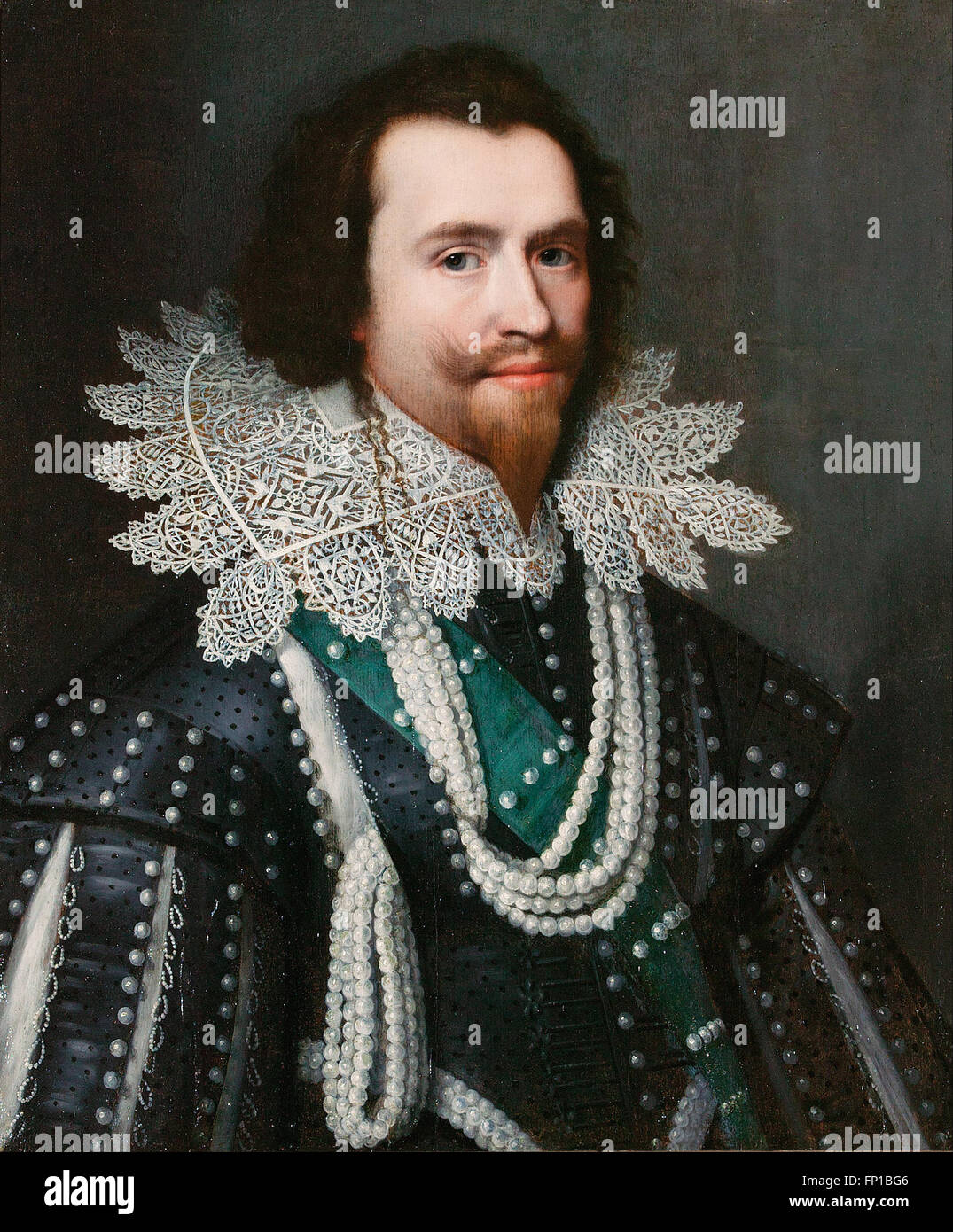 Michiel J. van Miereveld - George Villiers, Herzog von Buckingham Stockfoto