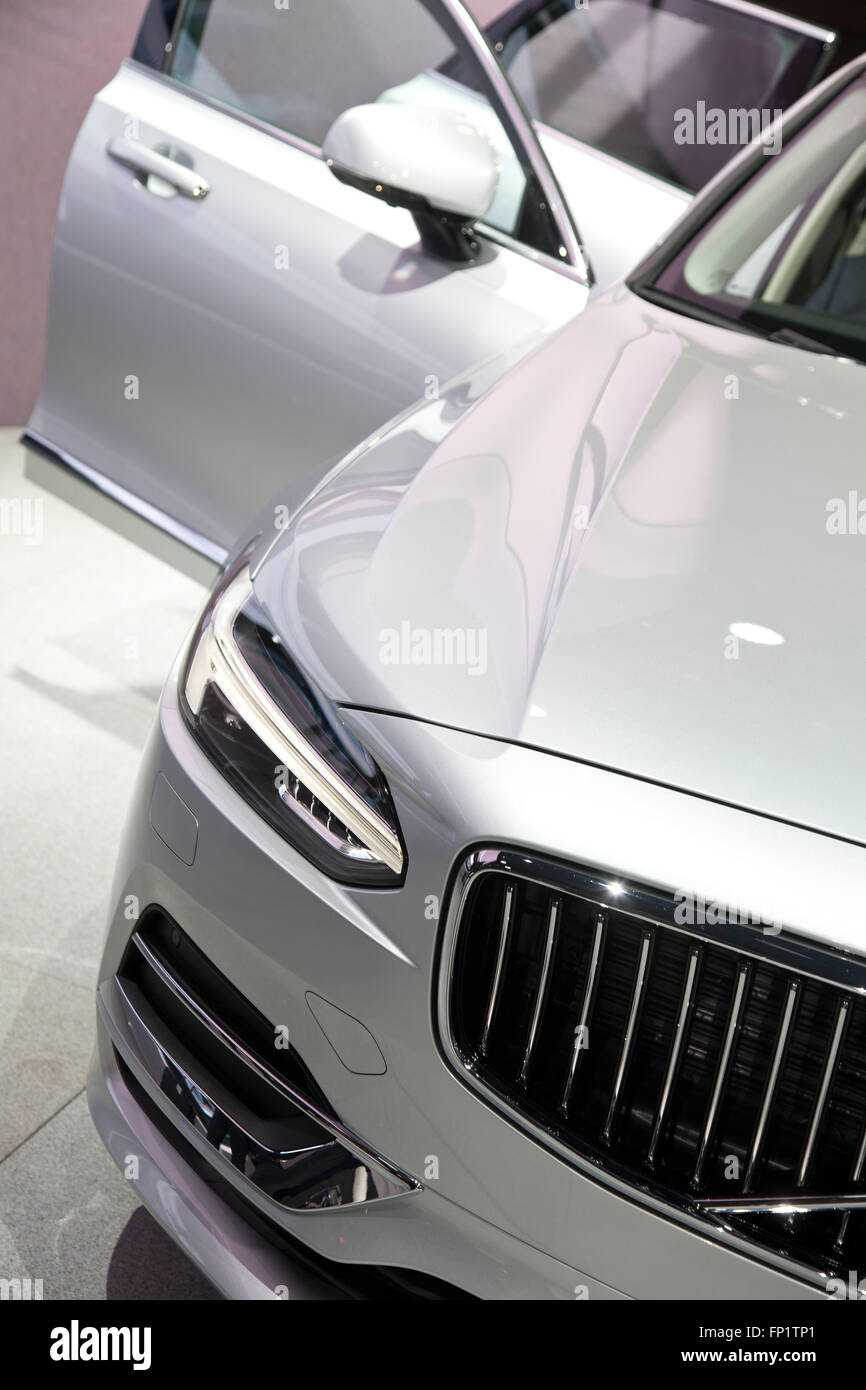 Volvo V90 auf dem Genfer internationalen Autosalon 2016 Stockfoto