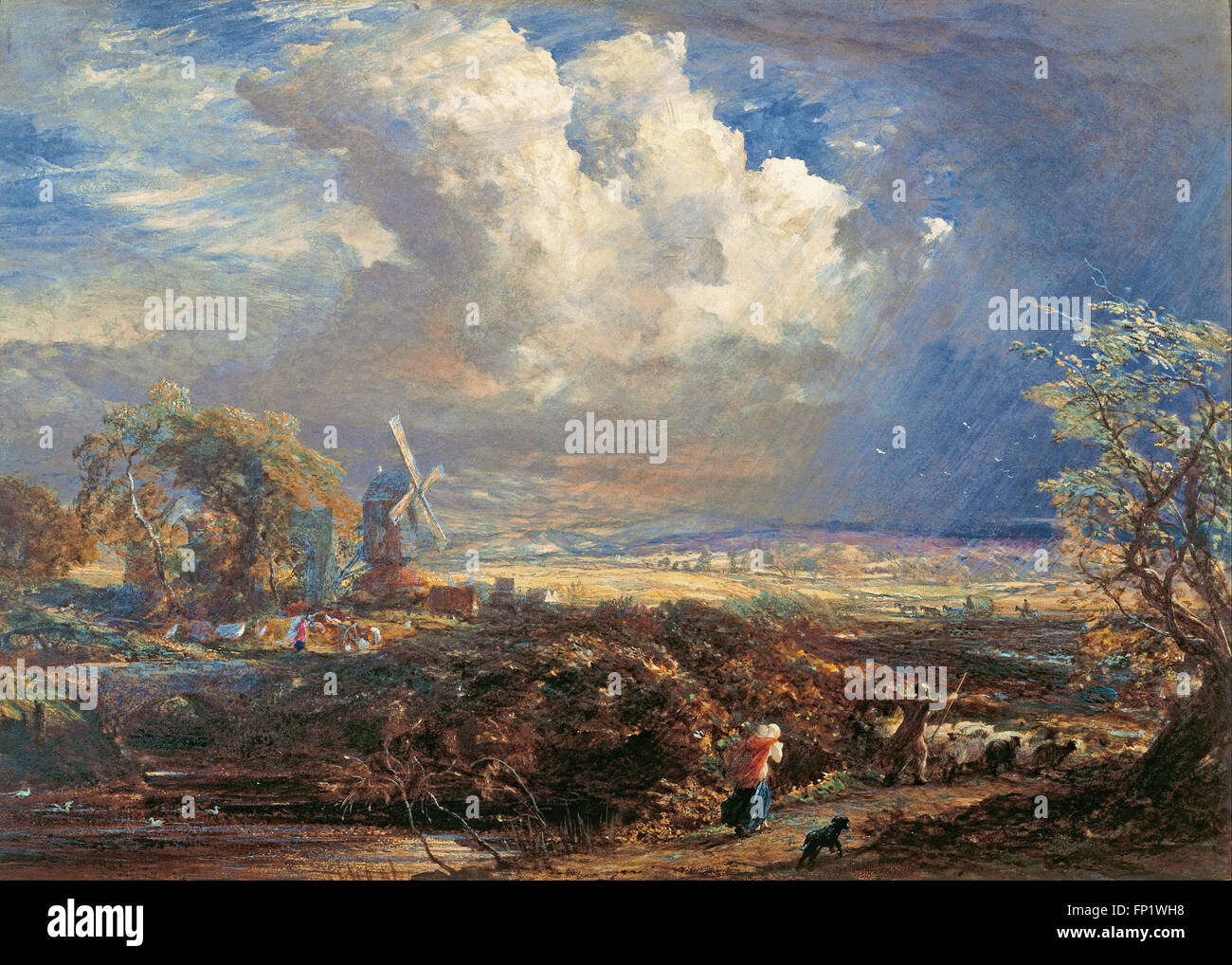 Samuel Palmer - Sommersturm nahe Pulborough, Sussex Stockfoto