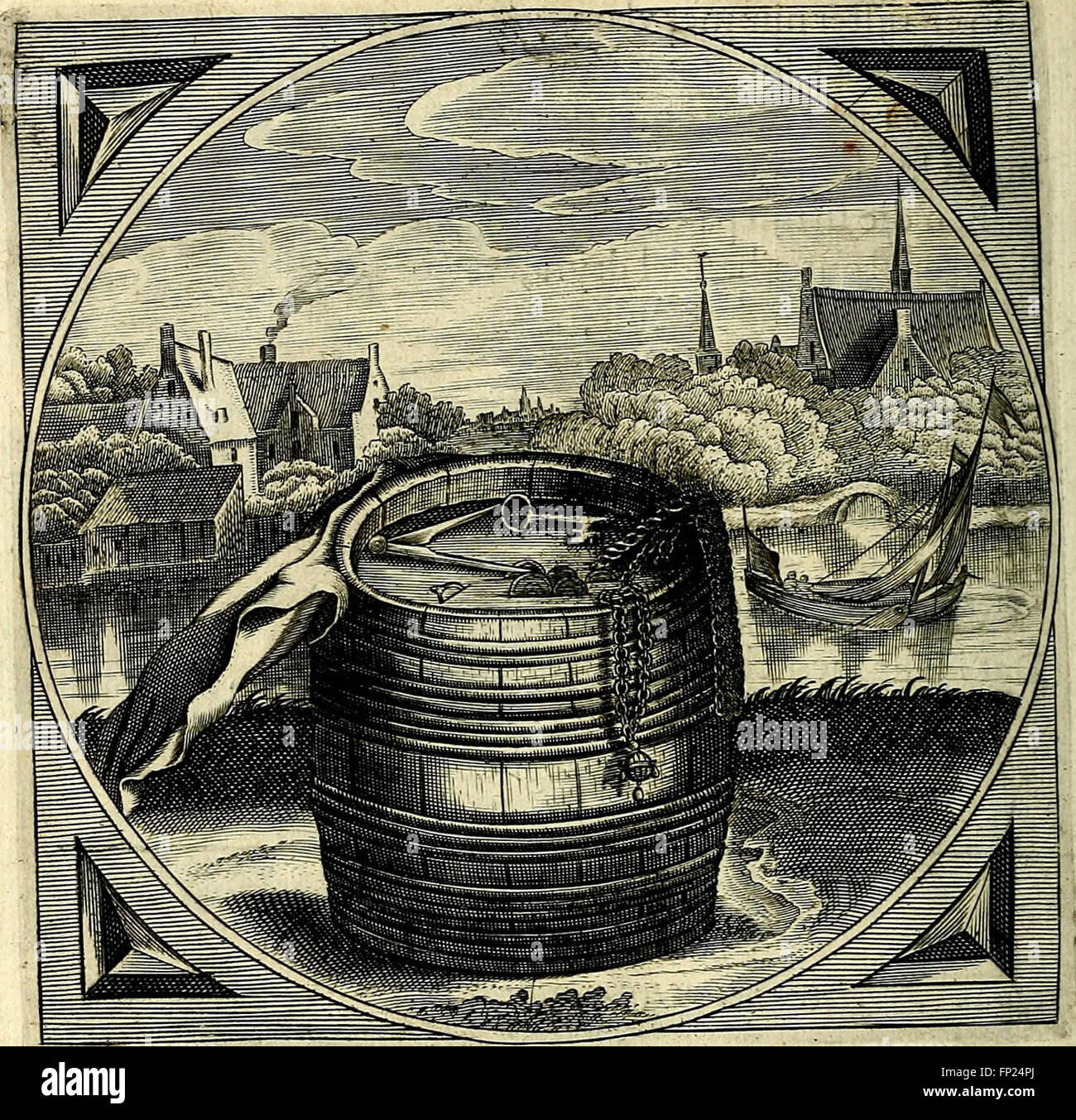 Proteus, Ofte, Minne-Beelden Verandert in Uferböschungen-Beelden (1627) Stockfoto