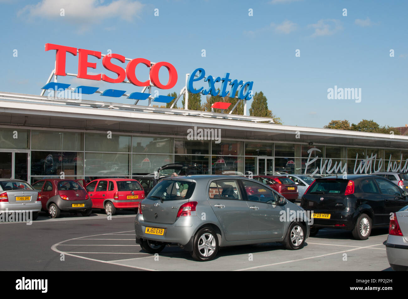 Tesco Extra Store außen Stockfoto