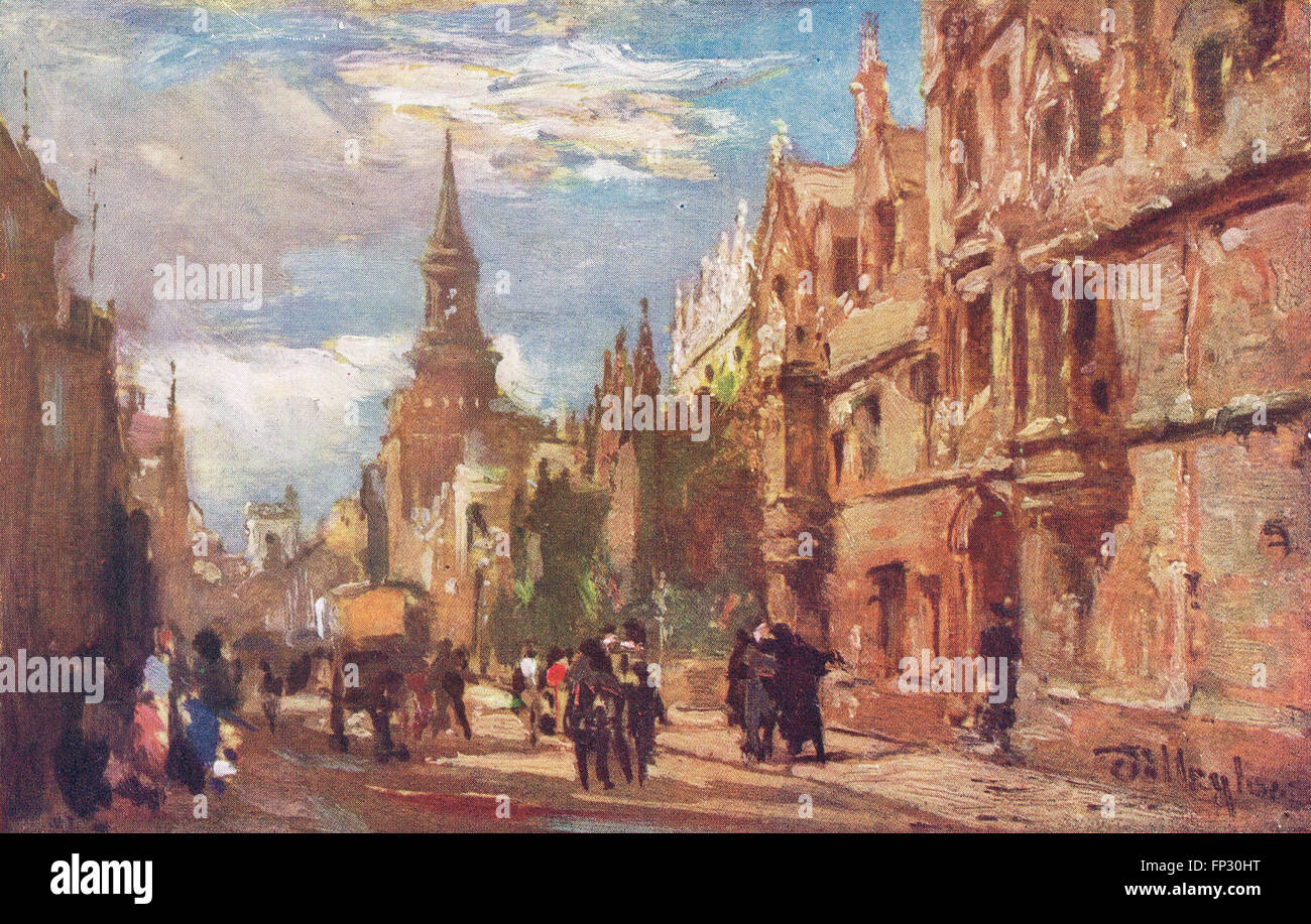 All Souls College und High Street, Oxford 1900 s Stockfoto