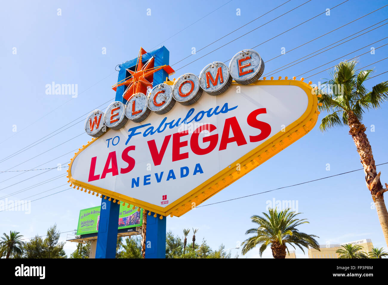 Willkommen Sie bei Fabulous Las Vegas Schild am Las Vegas Strip Stockfoto