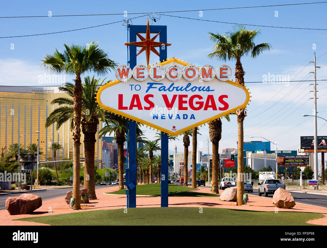 Willkommen Sie bei Fabulous Las Vegas Schild am Las Vegas Strip Stockfoto