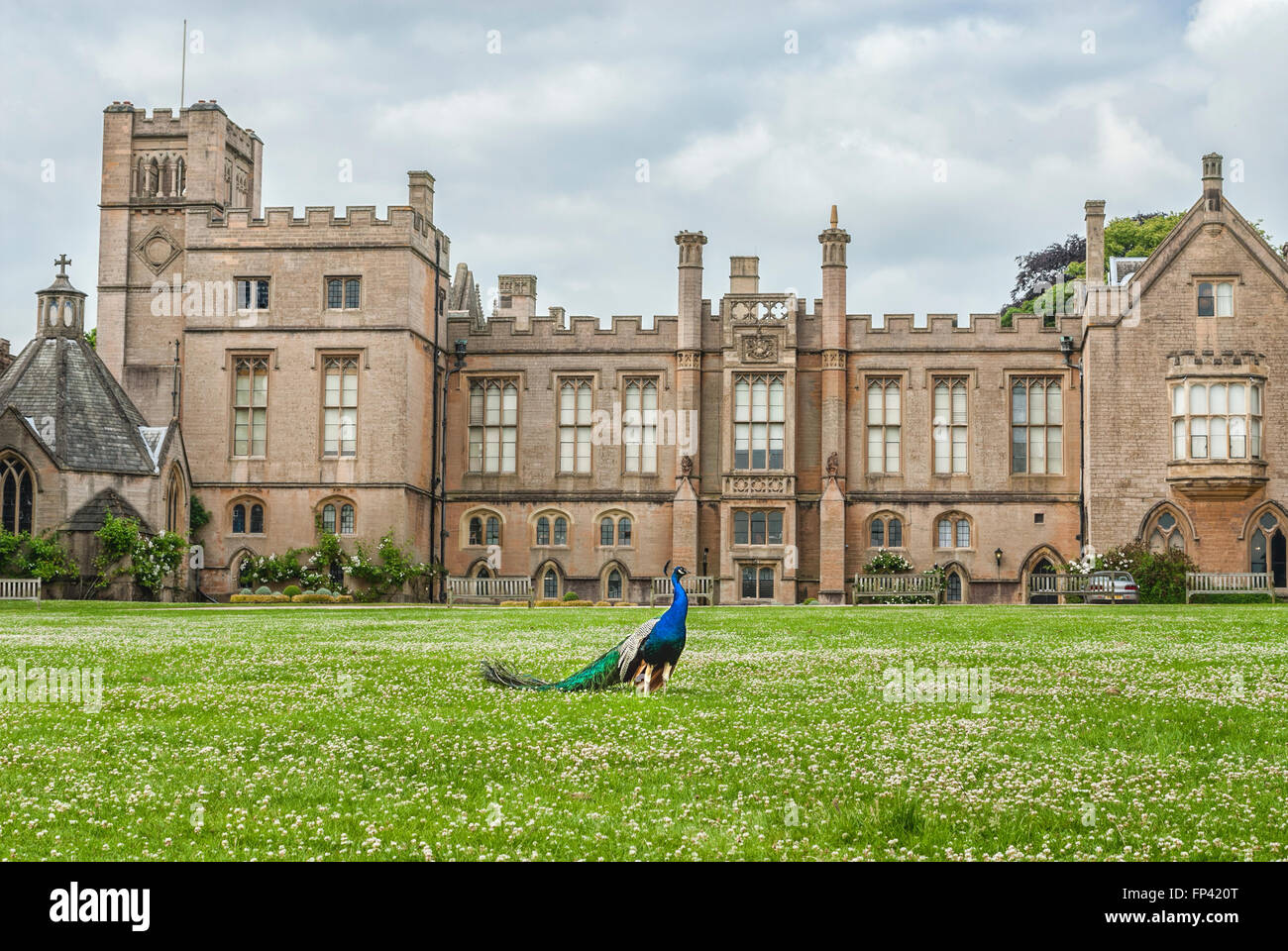 Hauptgebäude der Newstead Abbey, Nottinghamshire, England Stockfoto