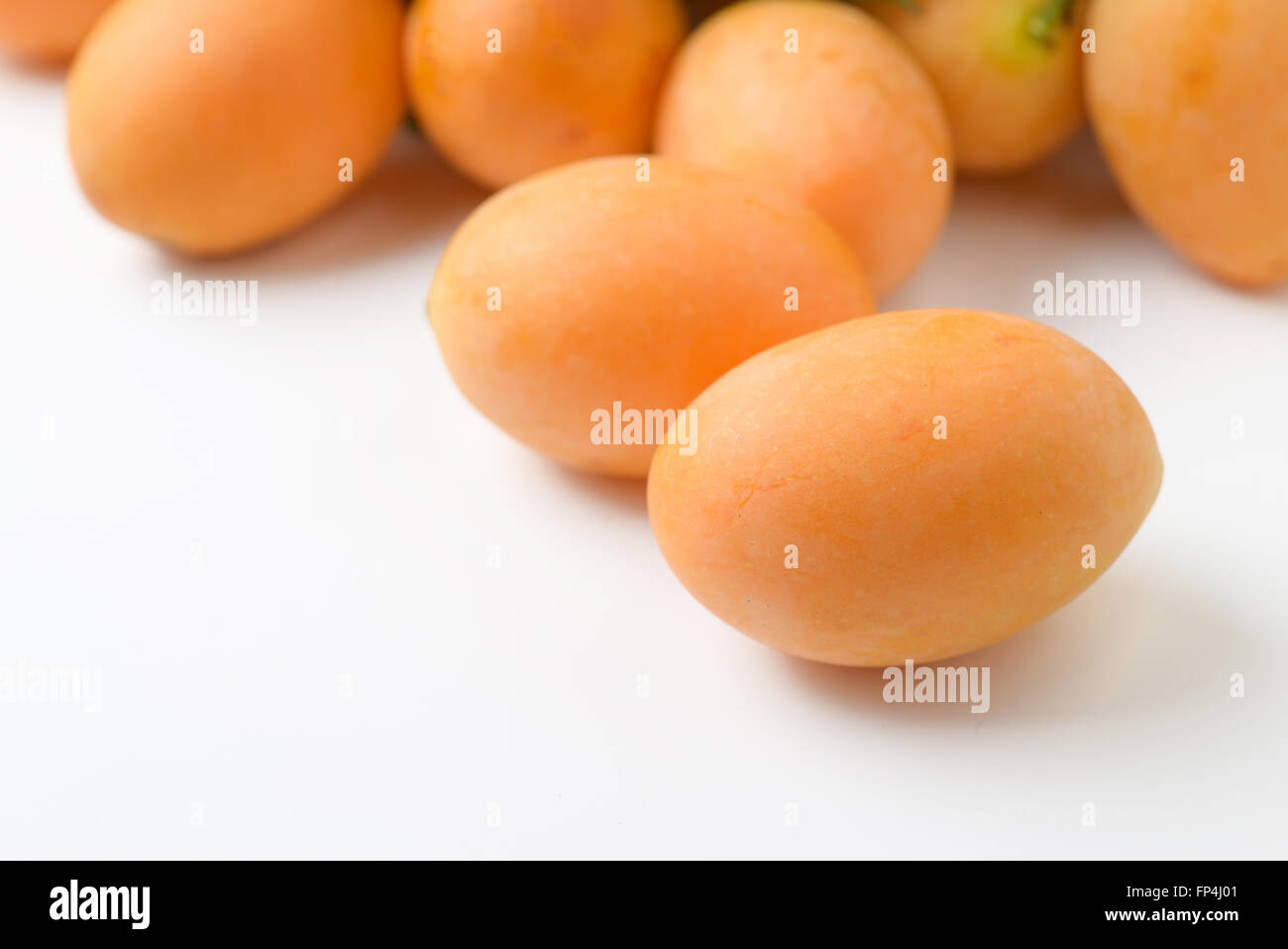 marian gelbe Pflaume Frucht Stockfoto