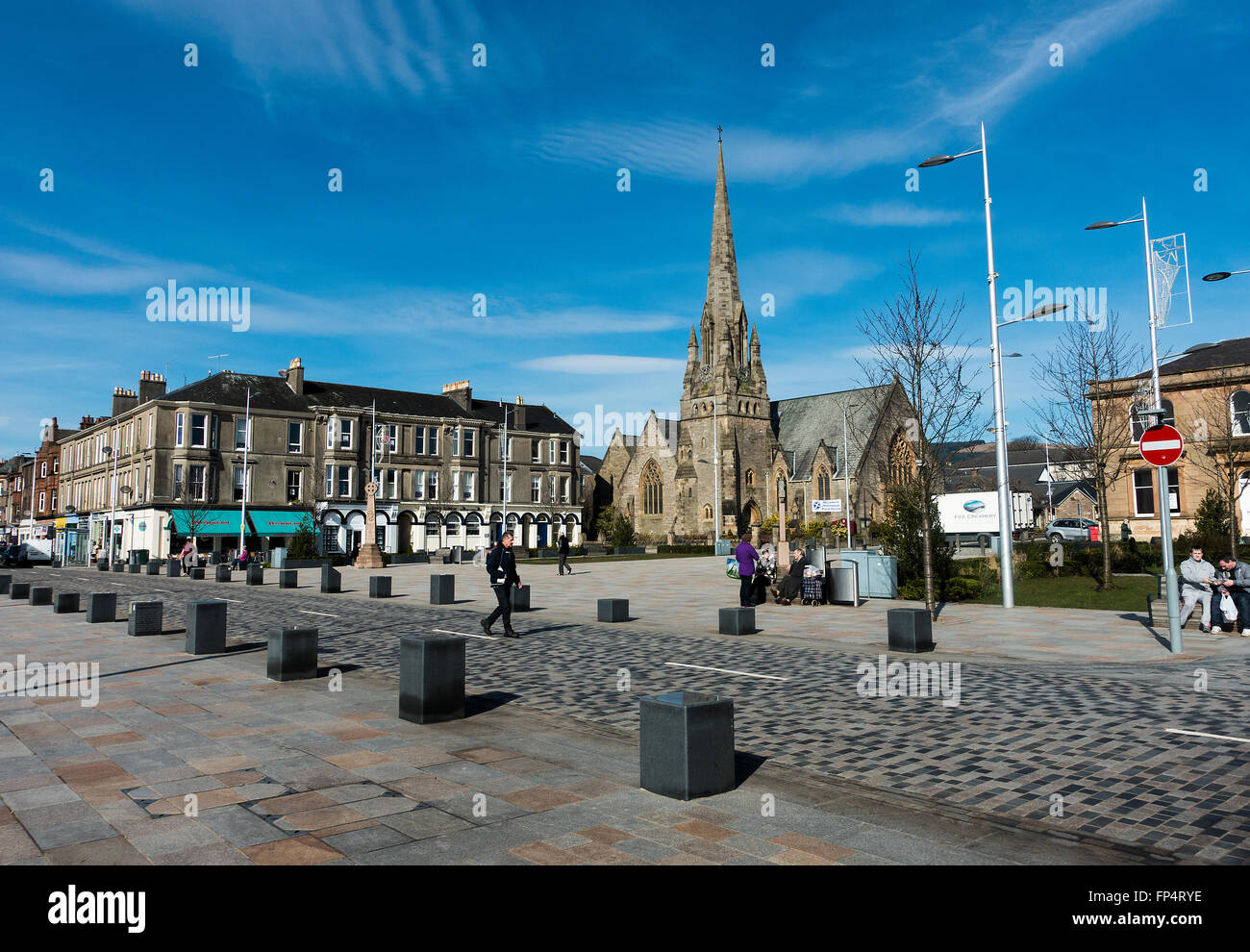Die renovierten Stadtplatz in Helensburgh Argyll und Bute Schottland United Kingsdom UK Stockfoto