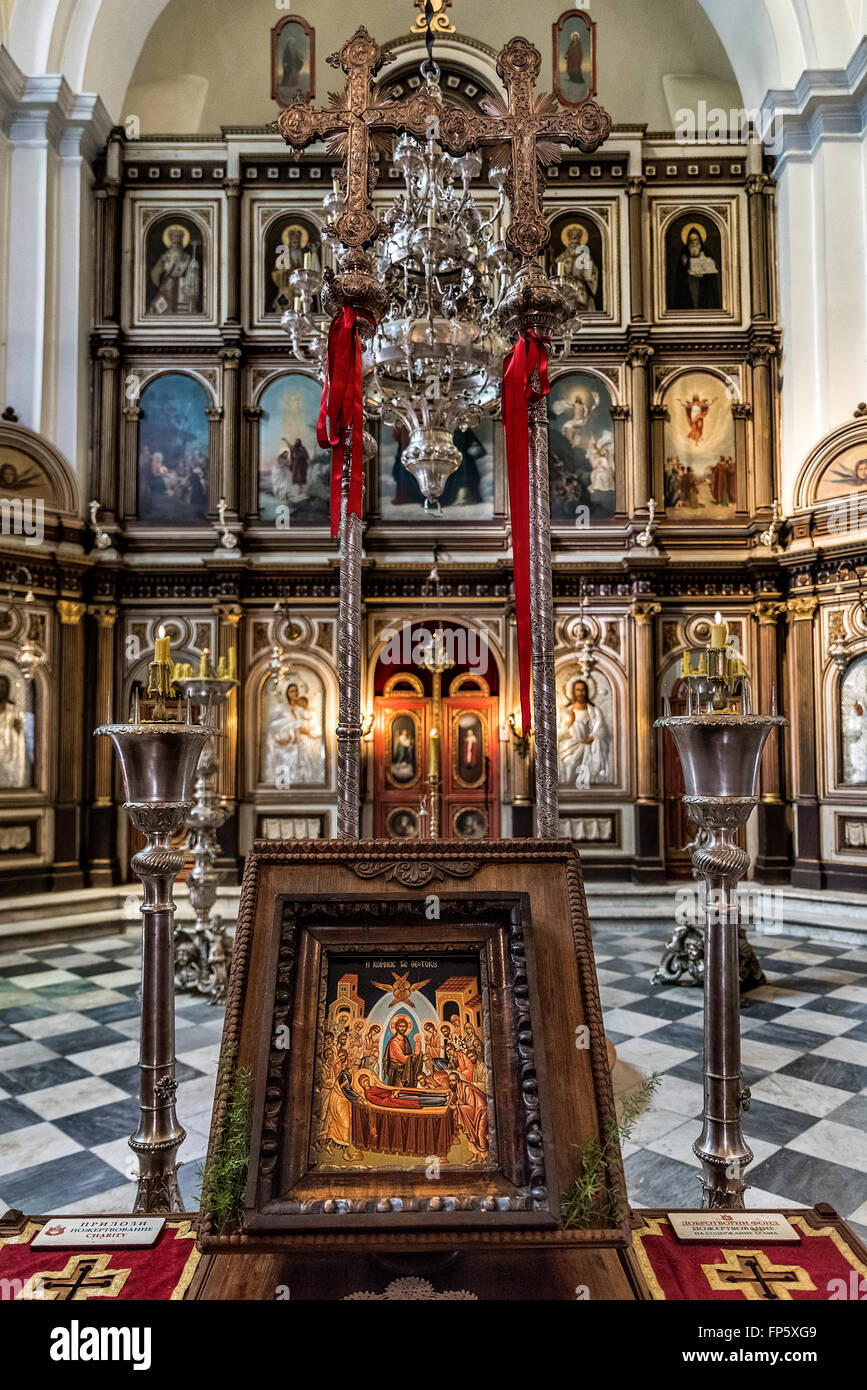 Orthodoxe Kirche von St. Nikolaus, Kotor, Montenegro Stockfoto