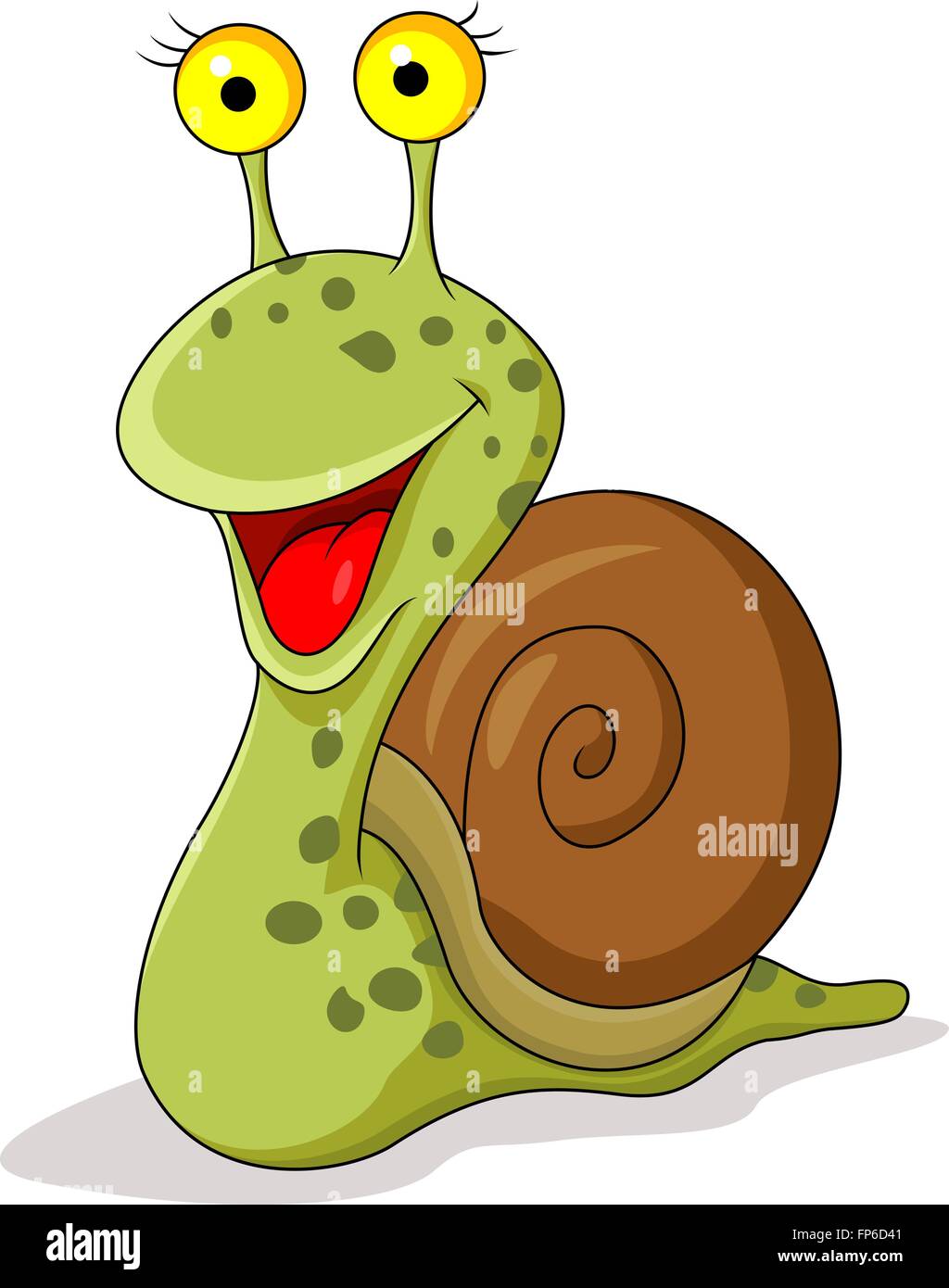 Lustige Schnecke Cartoon Alamy