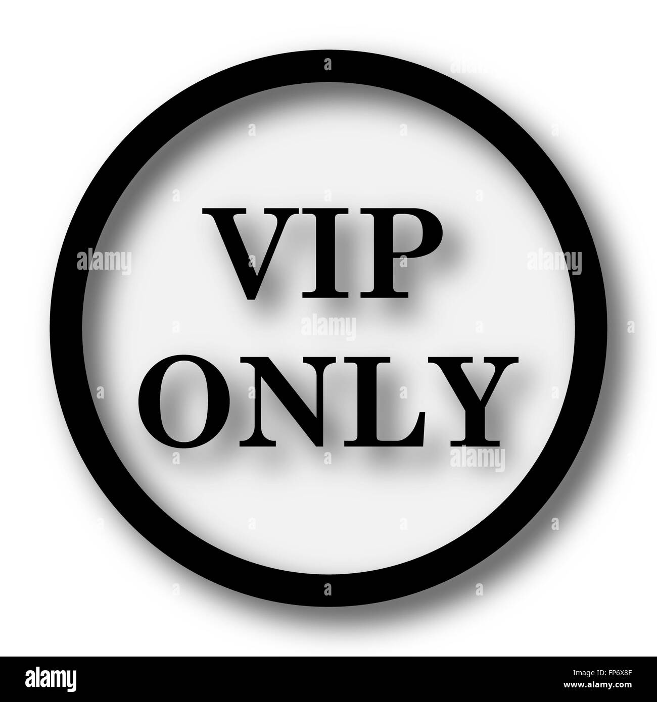 Nur VIP-Symbol. Internet-Button auf weißem Hintergrund. Stockfoto