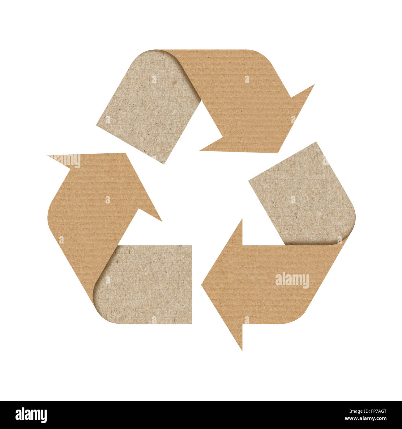 Symbollogo für Recycling, Verkleinerung und Wiederverwendung. Stockfoto