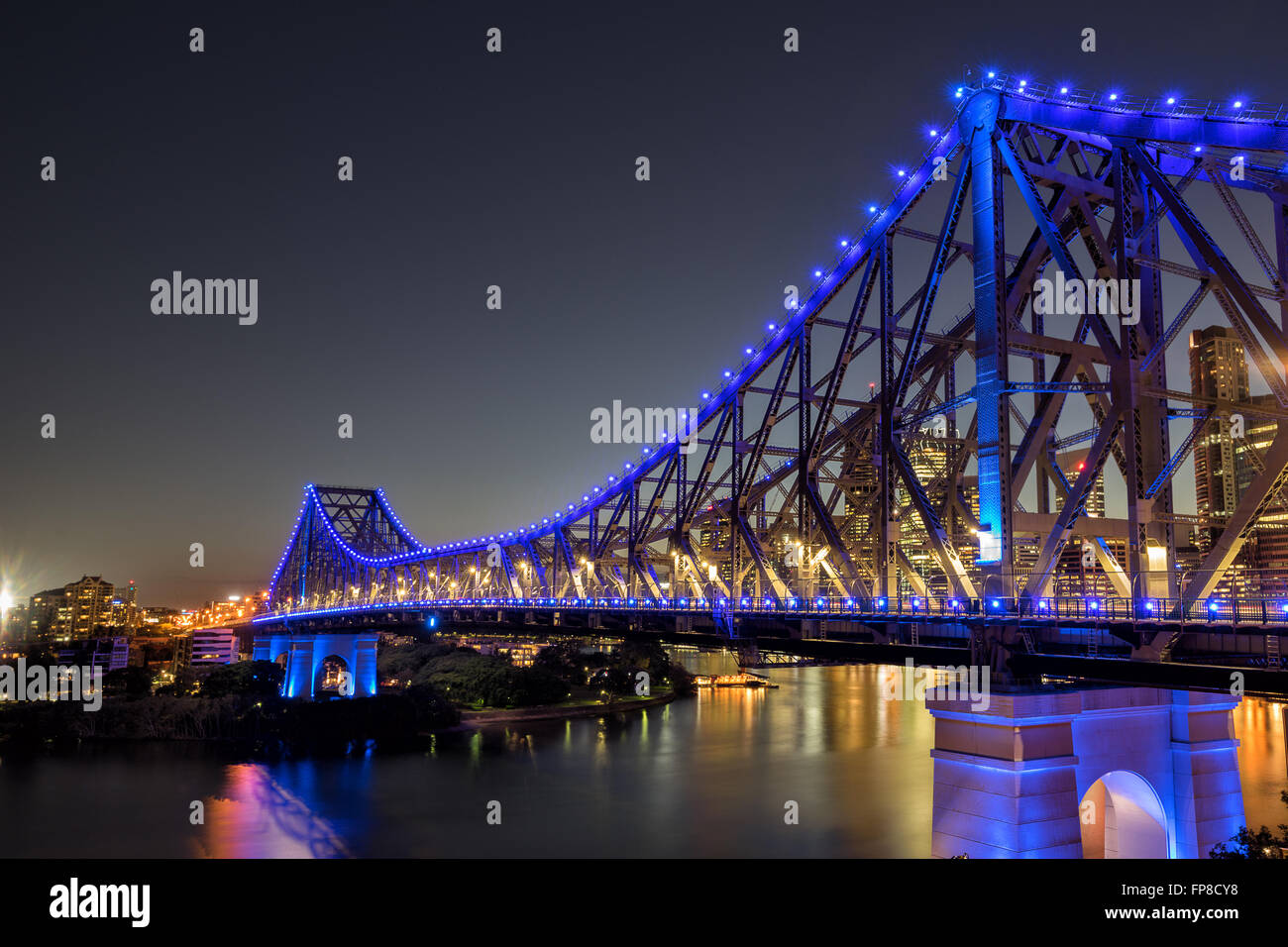 Die Story Bridge in Brisbane Stockfoto