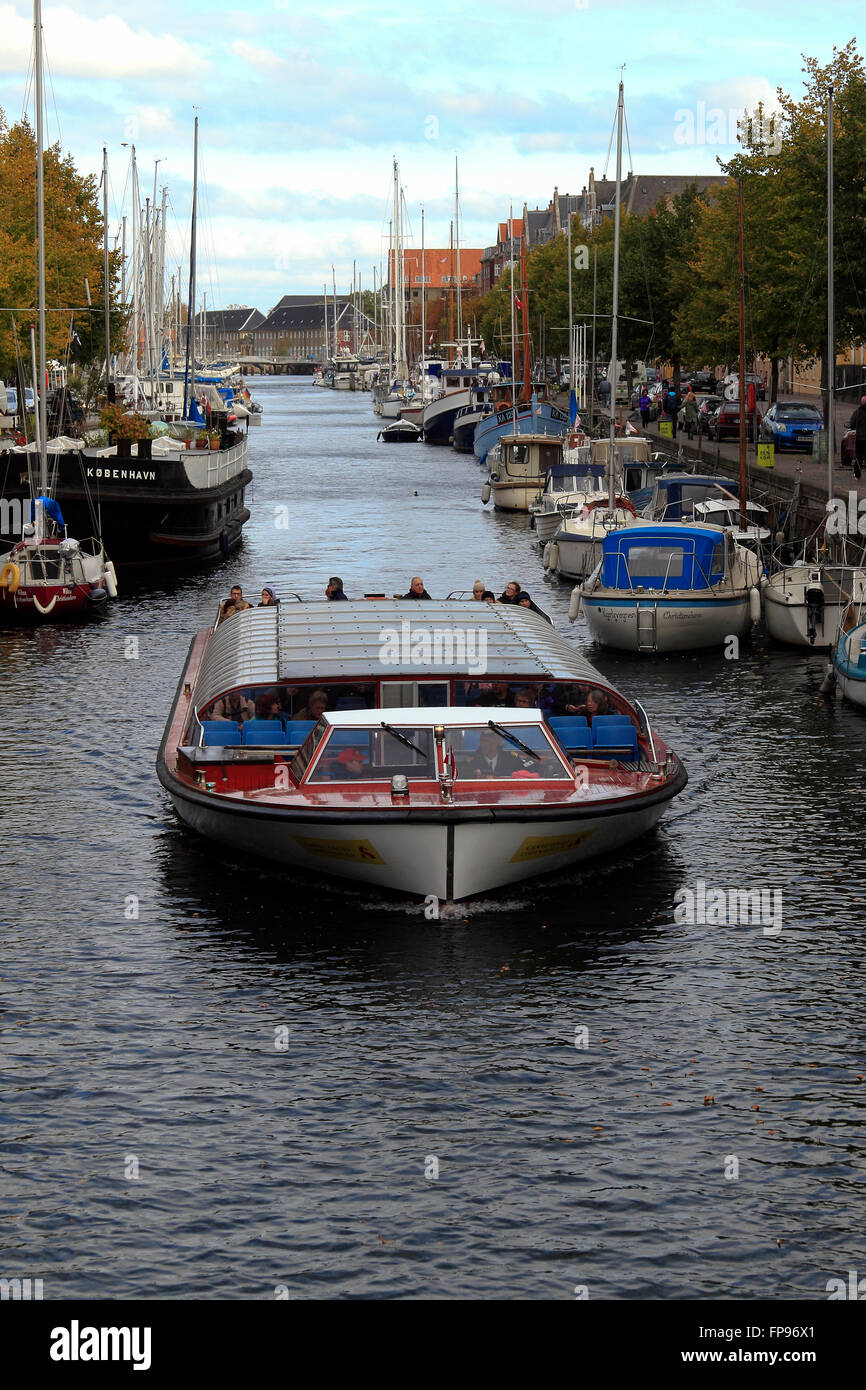 Kanal-Tour, Christianshavn, Kopenhagen, Dänemark Stockfoto