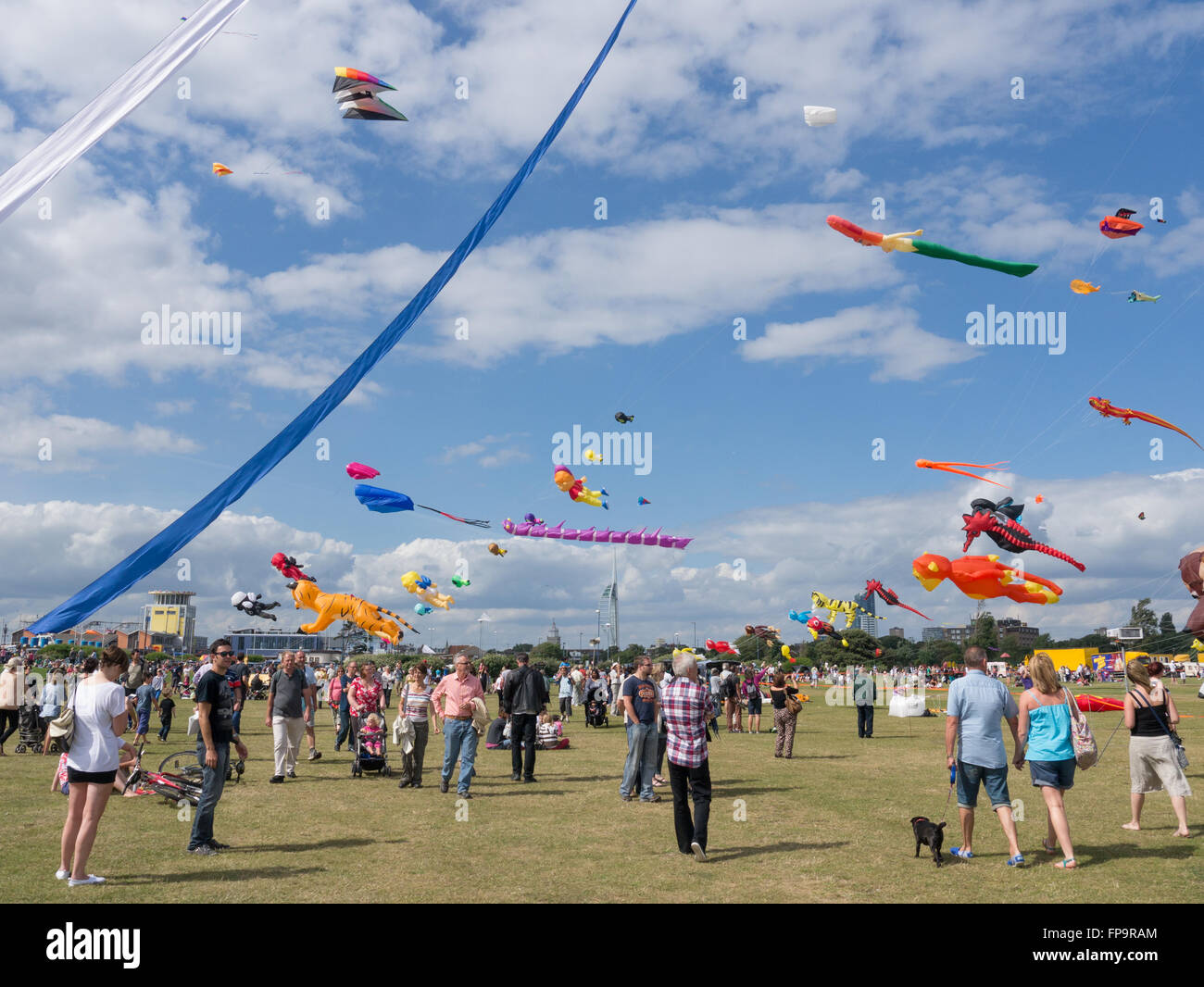 Portsmouth internationalen Drachenfestival, alljährlich auf Southsea common, Portsmouth. England Stockfoto