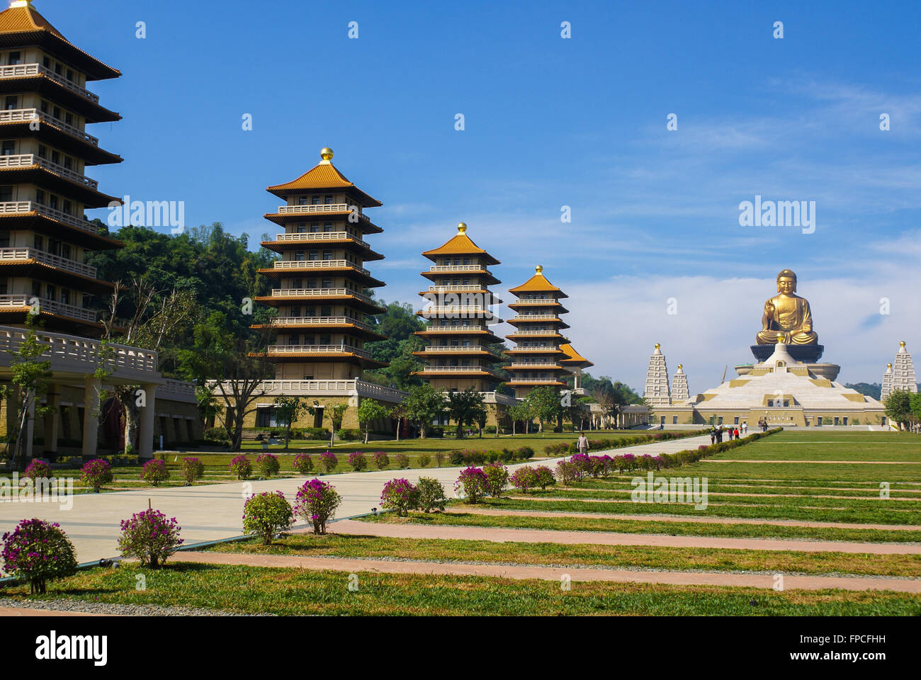 Der Riesige Buddha Statue Am Fo Guang Shan In Kaohsiung Taiwan