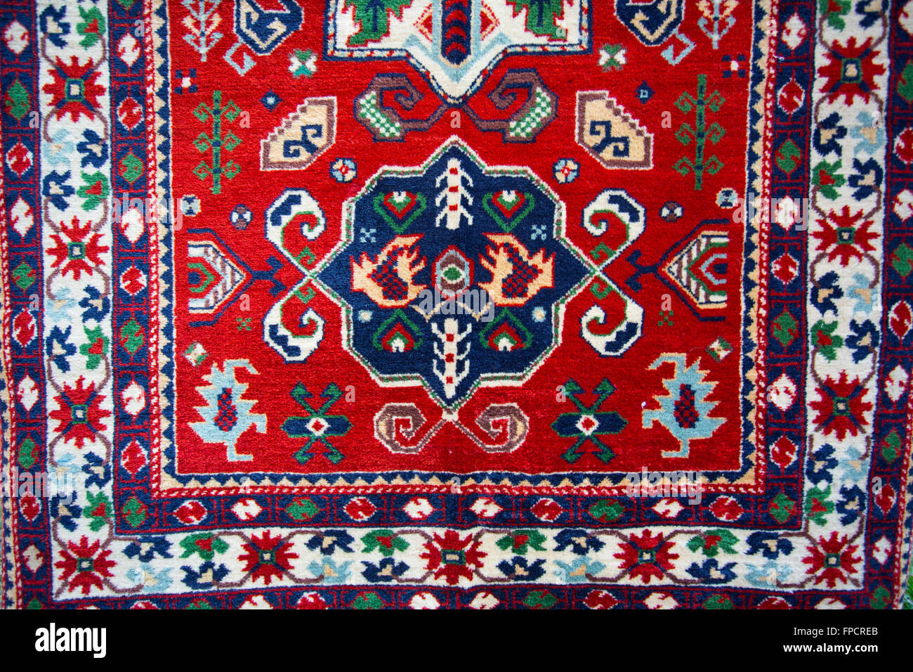 Armenischen traditionellen Teppich und Teppich Ornamenten und Mustern Stockfoto