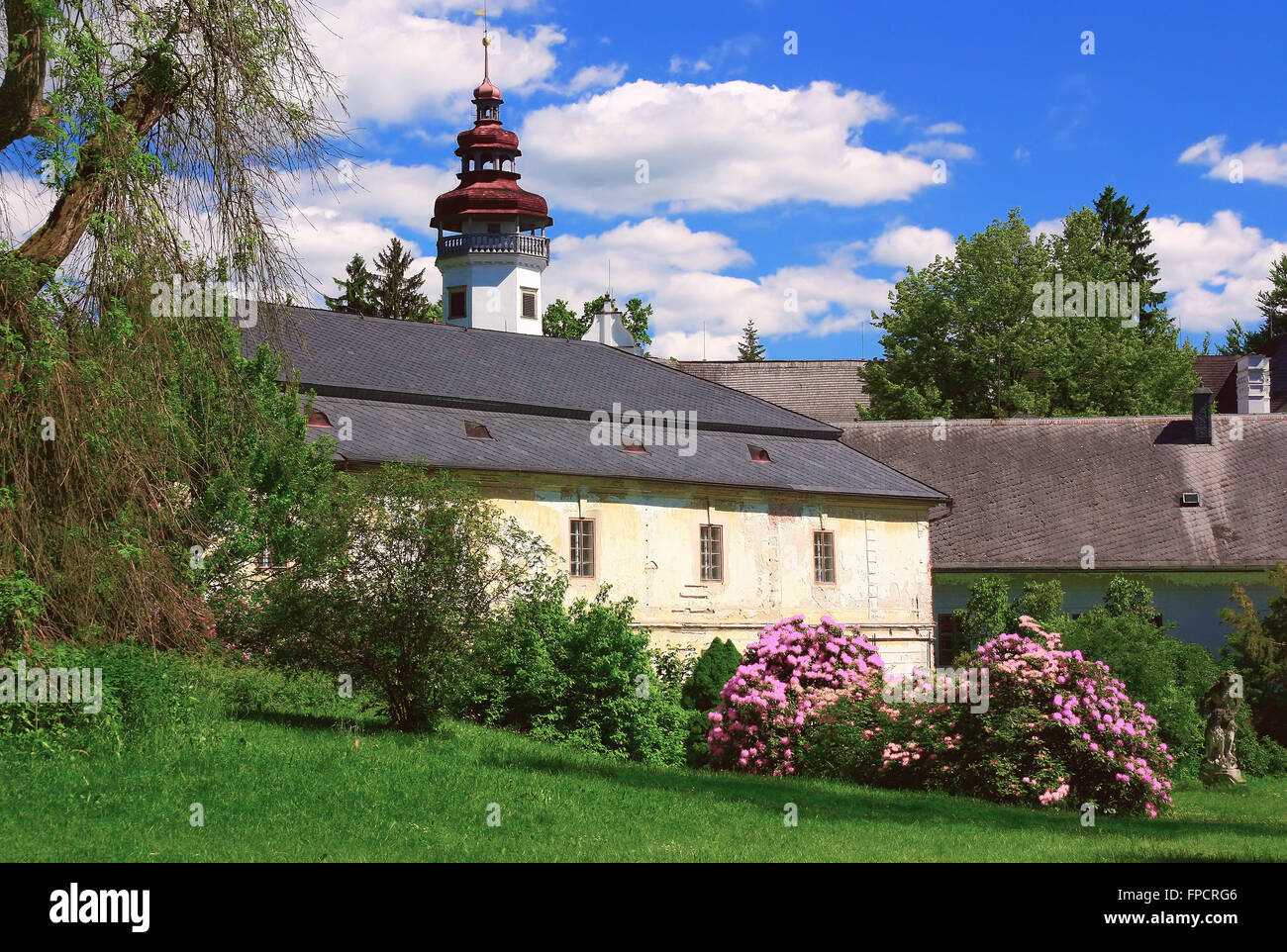 Romantischen Renaissance Schloss Velké Losiny (Tschechische Republik) Stockfoto