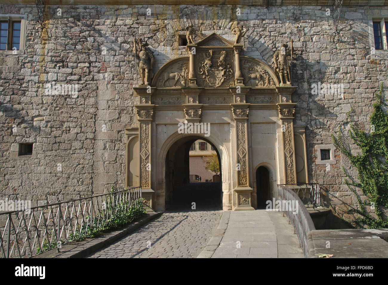 Tor der Tübinger Schloss (Burg) Stockfoto
