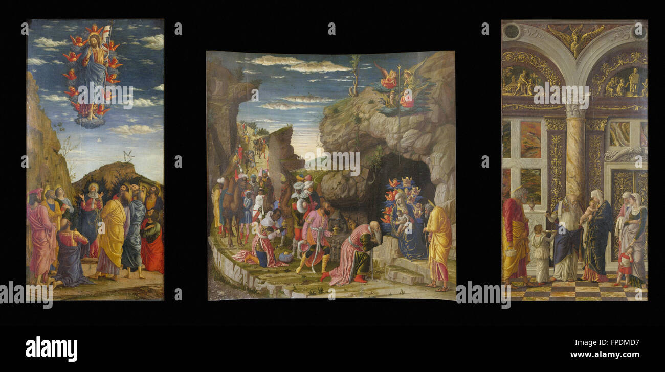 Andrea Mantegna - Trittico Stockfoto