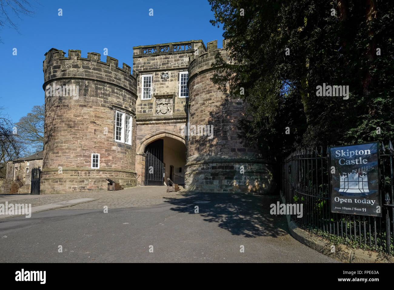 Skipton Castle, West Yorkshire Stockfoto
