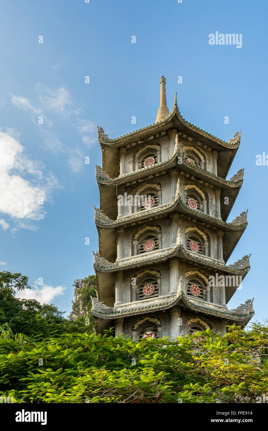 Pagode am Marmorberge, Ngu Hanh Sohn Ward, südlich von Da Nang, Vietnam Stockfoto