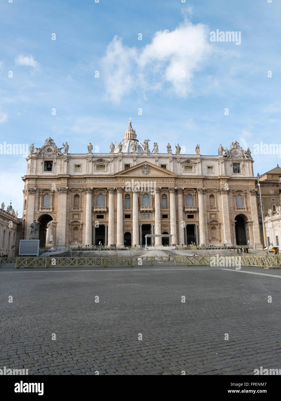 St.-Peter Basilika, Staat Vatikanstadt, Rom, Italien. Stockfoto