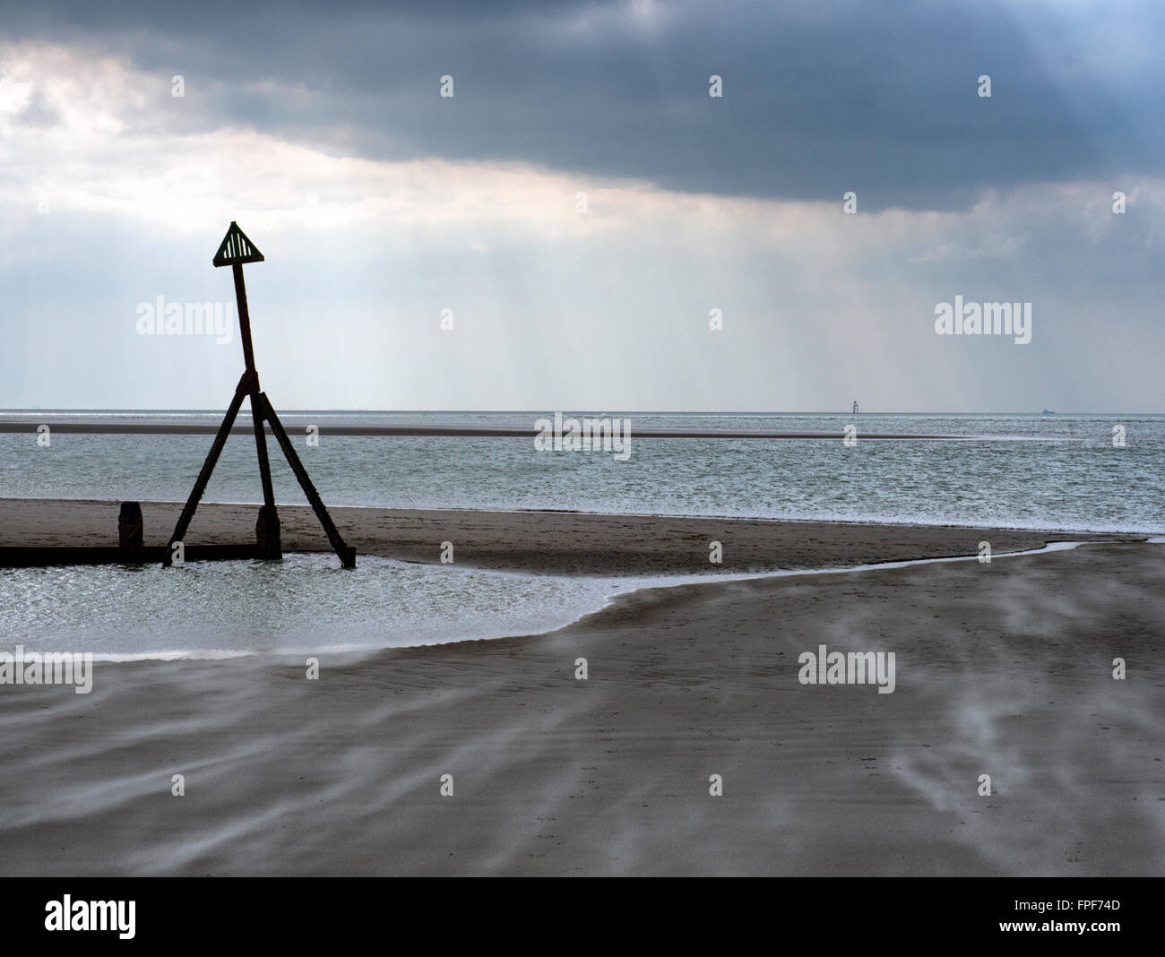 Die Sandstrände von West Wittering, West Sussex Stockfoto