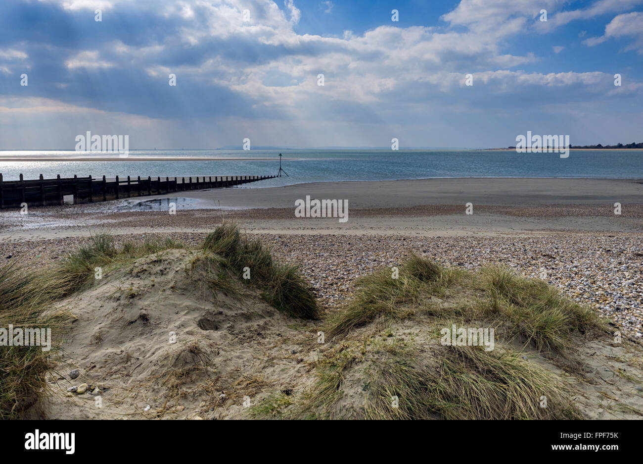 Die Sandstrände von West Wittering, West Sussex Stockfoto