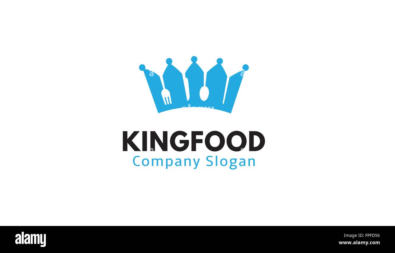 King-Food-Design Illustration Stock Vektor