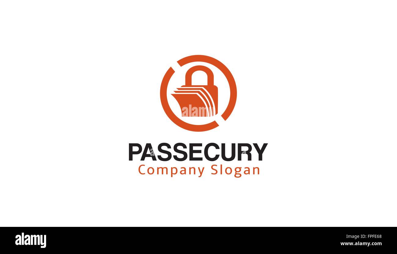 Passwort Sicherheit Design Illustration Stock Vektor