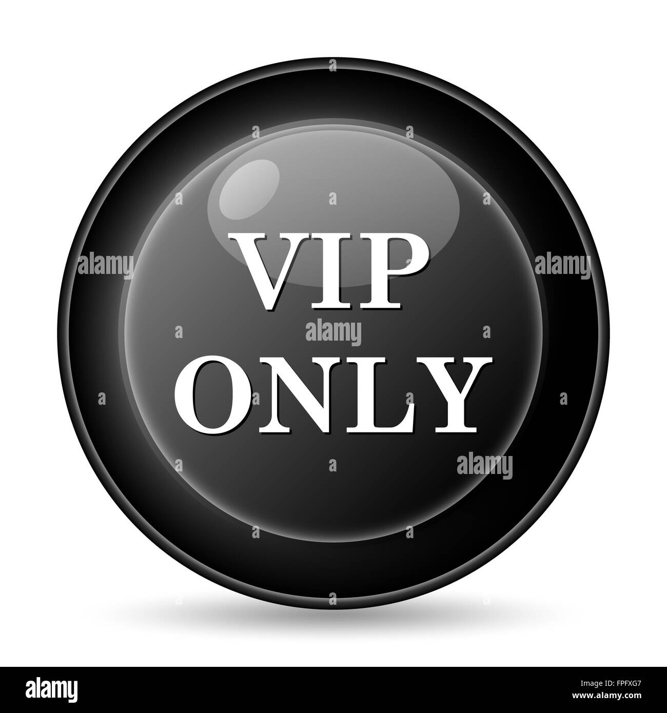 Nur VIP-Symbol. Internet-Button auf weißem Hintergrund. Stockfoto