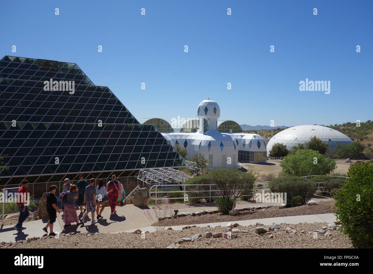 University of Arizona Biosphäre 2 in Oracle, Arizona in der Nähe von Tucson Stockfoto