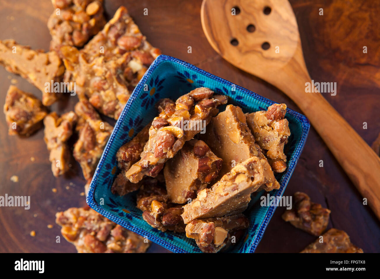 Mandelbutter spröde bei Linn's Gourmet Foods, Cambria, Kalifornien Stockfoto