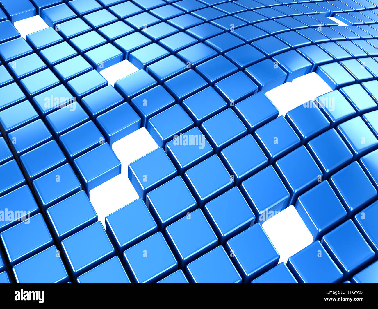 Blauer Block Hintergrund, dies ist ein Computer generiert und 3d gerenderten Bild. Stockfoto