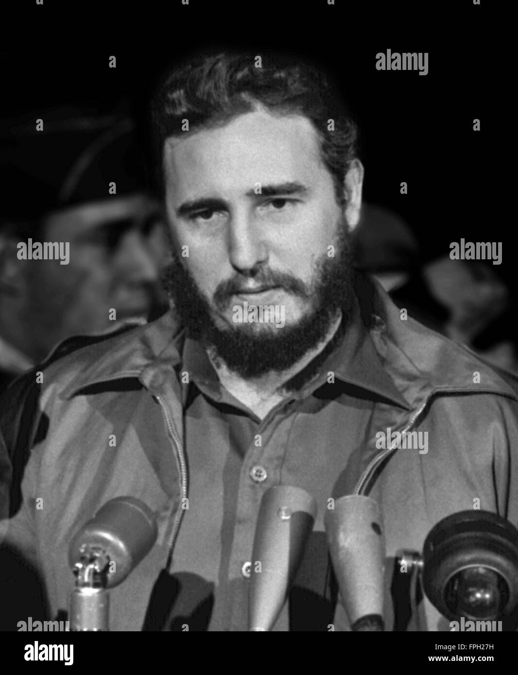 Fidel Castro bei einem Besuch in Washington DC im April 1959 Stockfoto