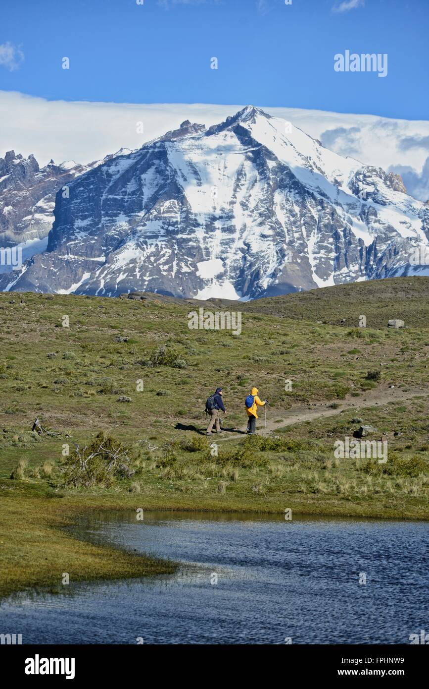 Torres del Paine Nationalpark Stockfoto