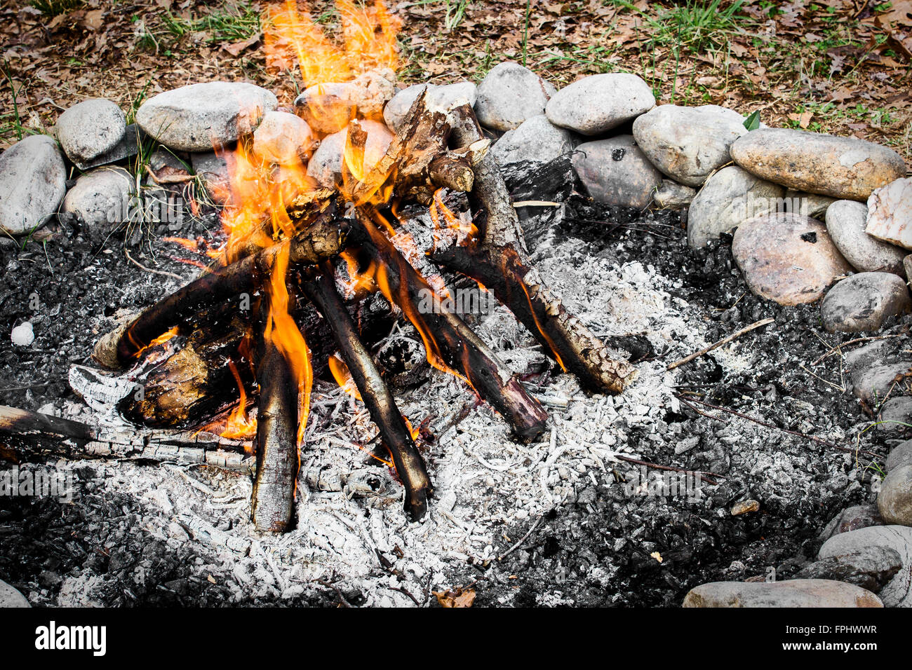 Lagerfeuer Stockfoto
