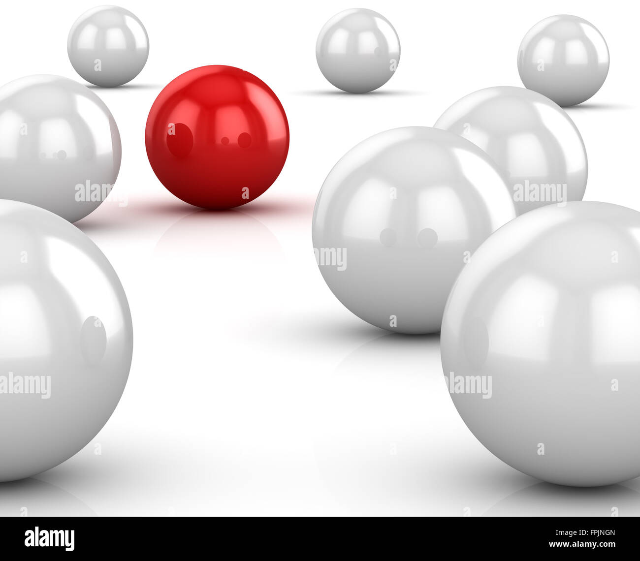 Verschiedene Ball, dies ist ein Computer generiert und 3d gerenderten Bild. Stockfoto