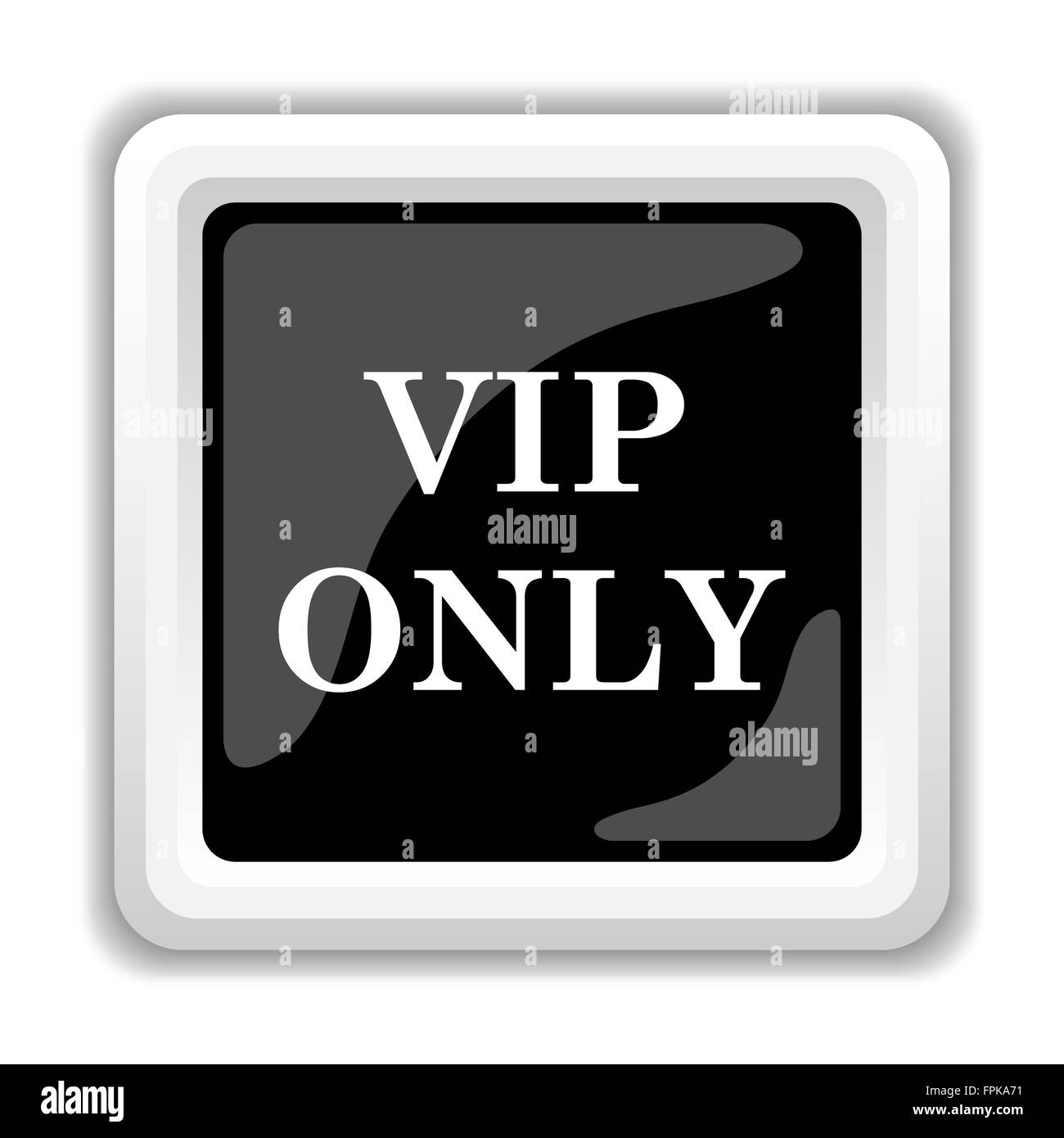 Nur VIP-Symbol. Internet-Button auf weißem Hintergrund. Stockfoto