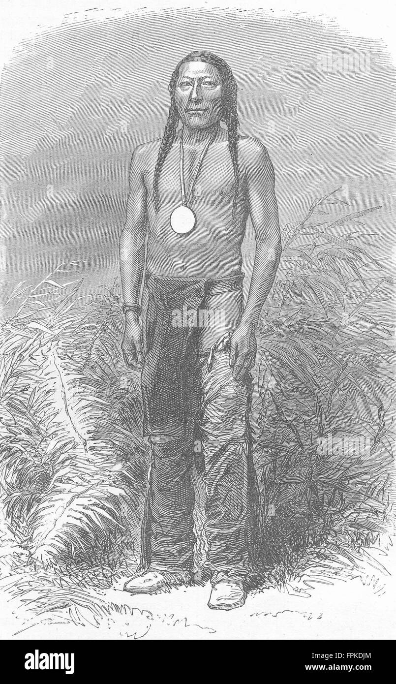 USA: Indianer: mein Patient Vater, antiken print 1880 Stockfoto