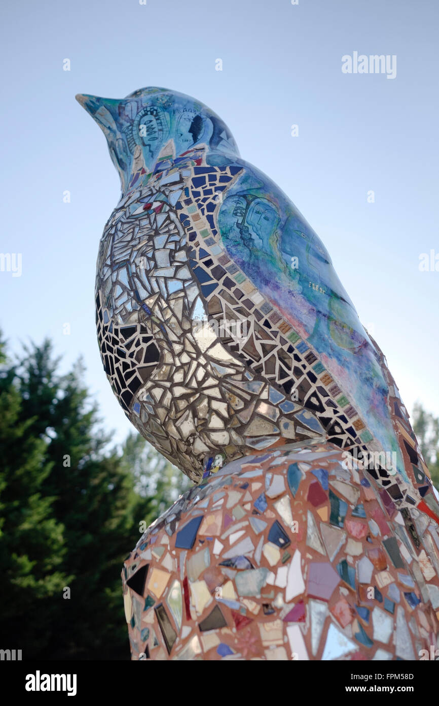 Ein Vogel Skulptur außerhalb der American Visionary Art Museum in Baltimore, Maryland, USA. Stockfoto
