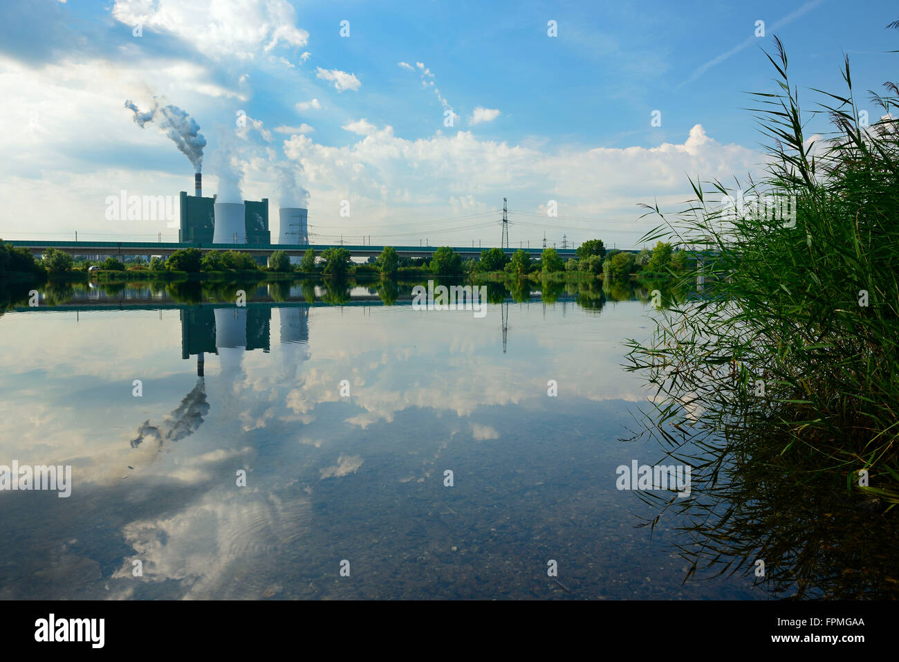 Deutschland, SachsenAnhalt, Skopau, BraunkohleKraftwerk Schkopau