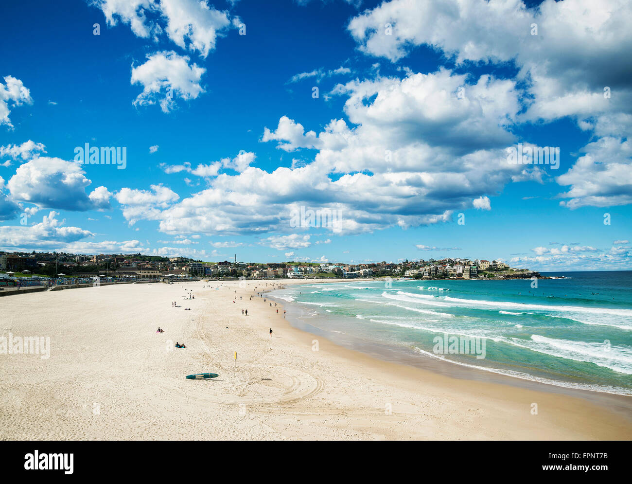 Ansicht von berühmten Bondi Beach in Sydney, Australien am Tag Stockfoto
